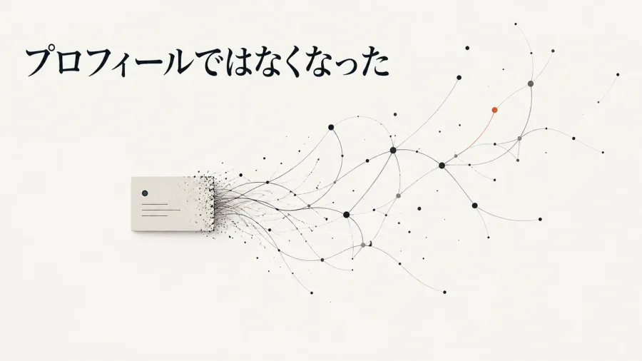 AIに自分を150回近く説明したら、「プロフィール」ではなくなった