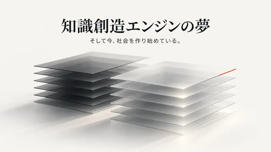 20年前、私は「知識創造エンジン」という夢を見た。そして今、社会を作り始めている。